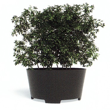 Konische Aluminium plantenbak met pootjes