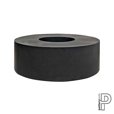 Pottery Pots plantenbak Jumbo Seating Round Black (øxh) 140x48 cm. ~
