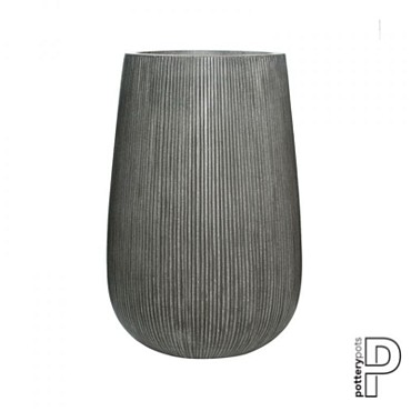 Pottery Pots plantenbak Patt High M Ridged Grey hoogte: 66 diameter: 44~