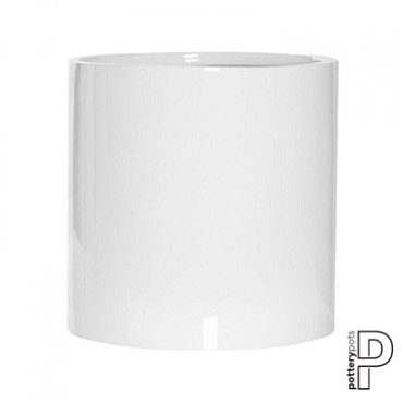 Pottery Pots plantenbak Puk L Glossy White hoogte: 25 diameter: 25~