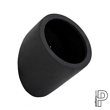 Pottery Pots plantenbak Puk Wally M Black  ø20x20 cm ~