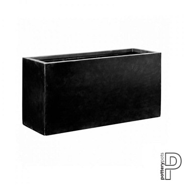 Pottery Pots plantenbak Jumbo Jort XL Black (lxbxh) 150x60x75 cm. ~