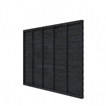 Douglas wandpakket t.b.v. enkelzijdige wand Comfort/DHZ 278,5x224 cm. zwart geïmpregneerd. ~