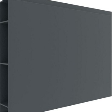 Alu tand + groef profiel 21x160 mm. (wb150) L-178 cm. RAL7016 ~