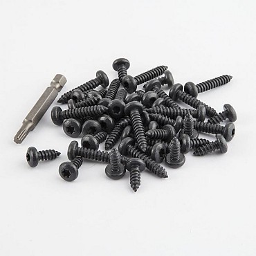 Ideal schroevenset RAL7016 universeel 30 stuk 4,8x16 + 16 stuks 4,8x25 + 1 T25 bit  (uitlopend 2024)