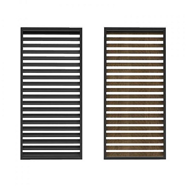 Fortis Alu lamellensysteem, breedte 50 cm, lengte 50 cm. Kleur: antraciet. ~