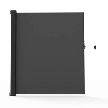 Inova terrasscherm 100-185 cm hoog. Uitrollengte 0-100 cm. Doek: Soltis 86, kleur xxxxx. Kleur cassette: xxxxx ~