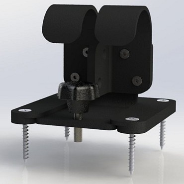 Vloerbevestiging Vento/Vita t.b.v. houders ~