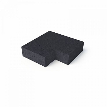 Schellevis Oudhollandse traptrede binnen hoekstuk carbon (37x15 cm.) ~
