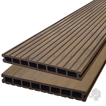 DuoWood-Douala decking XWB 25x250x5000 mm groef/glad bc~