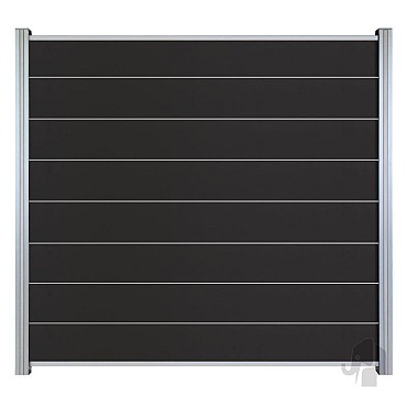 WPC-antraciet FSC tuinscherm 