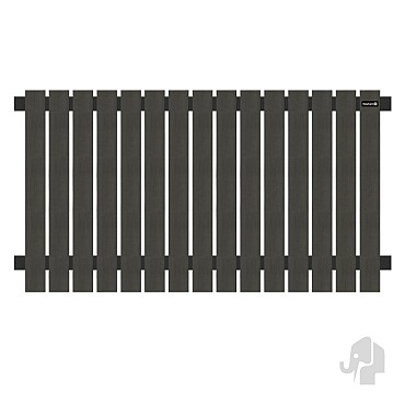 WPC-antraciet FSC tuinscherm 