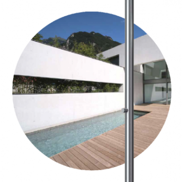 Calvus design buiten douche enkele aansluiting ~