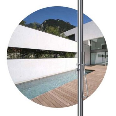 Calvus design buiten douche koud-warm met handdouche ~