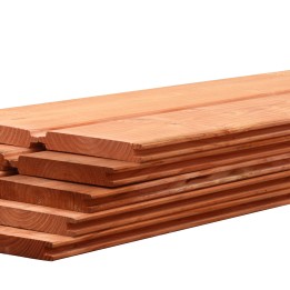 Douglas afdekkap t.b.v. Betowood schermen 4,5x7,0x220 cm. onbehandeld. ~