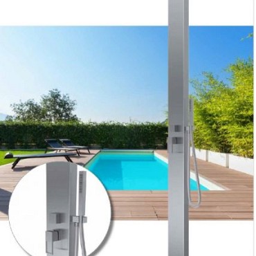 Arcus design buiten douche koud-warm met handdouche ~