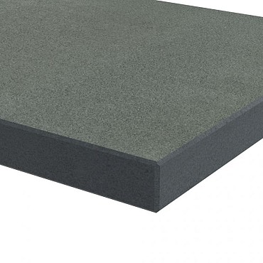 Indisch Basalt  180x100x3 gevlamd/geborsteld Absolute Black OP=OP