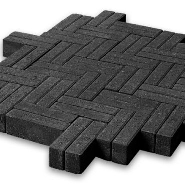 Waalformaat met facet antraciet 20x5x7 cm. ~