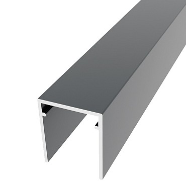 Boston Alu U-lijst start/stop L-175cm 25x30mm zonder connectors RAL7016 ~
