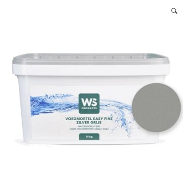 WS Voegmortel Easy Fine Zilvergrijs 15 kg. ~