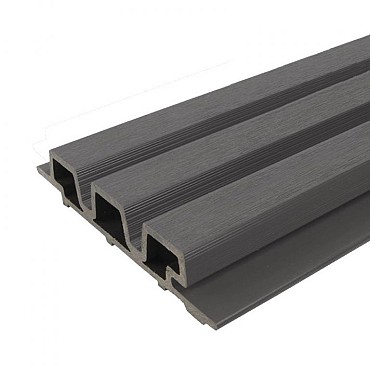 WPC WEO35 Cladding Dark Grey 3,3x17x290 cm. D Klasse (wb 14 cm.) ~