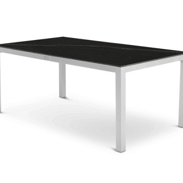 Briga Table Dekton Kelya Top White Frame