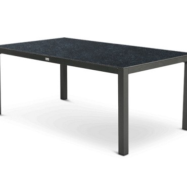 Briga Table Trespa Graphite Top Charcoal Frame