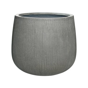 Pottery Pots plantenbak Pax L Ridged Grey hoogte: 485 diameter: 55~