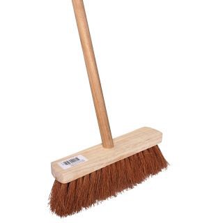 Bezem cocos 29cm budget met steel ~