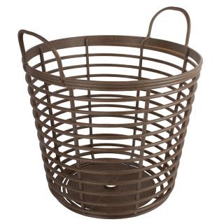 Mand Eco 25L bruin hout/PP ~