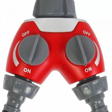 2-weg waterverdeler ~