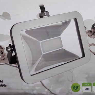 X-Spot Flootlight 10w 230V Black Silver CW 6000K Aktie OP=OP