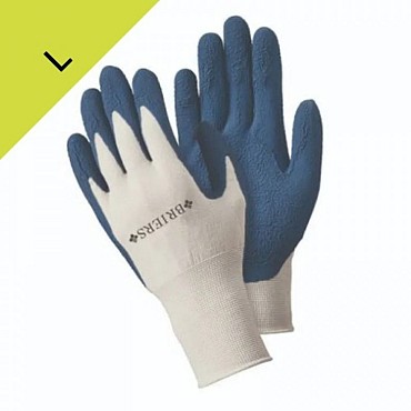 Handschoen Bamboo Grips Blauw L ~