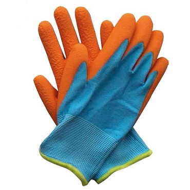Kids Handschoen Junior Blauw - Oranje - 5 tot 9 jaar ~