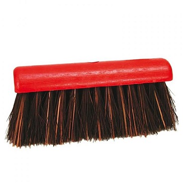 Bezem bassine 30 cm ROOD gelakt ~