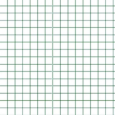 Aravis vierkant gaas Groen 50cm 13x13x0,9mm 5mtr ~