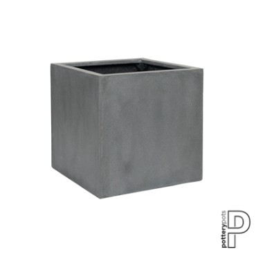 Pottery Pots plantenbak Block L Grey hoogte: 50 diameter: 50 (50x50x50 Grey)~