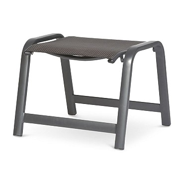 Nova Footrest textileen bekleding Mixed Grey (55x57x43 cm) ~