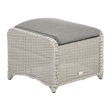 Doncaster Hocker  Weathered Grey (52x55x43 cm) ~
