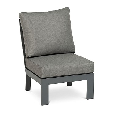Valencia Lounge Center element Swiss Fabrics all weather kussens Charcoal (61x84x87 cm) ~