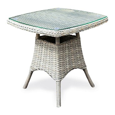 Doncaster Side Table glasplaat Weathered Grey (55x55x55 cm) ~