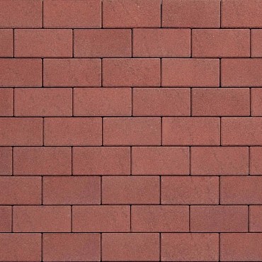 Dubbelklinker 21x21x8 basic Belgisch Rood~