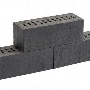 VanDerSanden Stapelblok (Blocco Bordano) Briljant Zwart Rock 10x10x29~