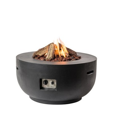 Bowl zwart 91x91x46cm~