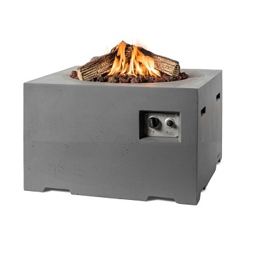 Vierkant antraciet 76x76x46cm~