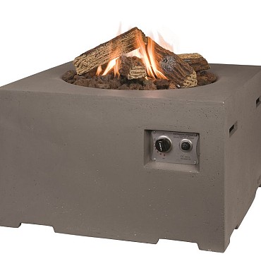 Vierkant taupe 76x76x46cm~