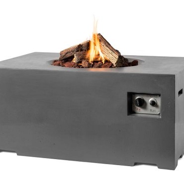 Rechthoek antraciet 107x80x46cm~