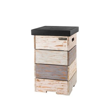 Enclosure (Bijzettafel) Nice&Nasty LPG Tank, kleur deksel: zwart 41x41x62cm~