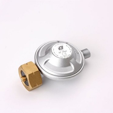 Gasdrukregelaar 30 mBar UNI x 1/4 LINKS~