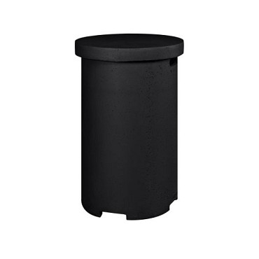 Enclosure (Bijzettafel) LPG Rond Zwart 36x36x62cm~